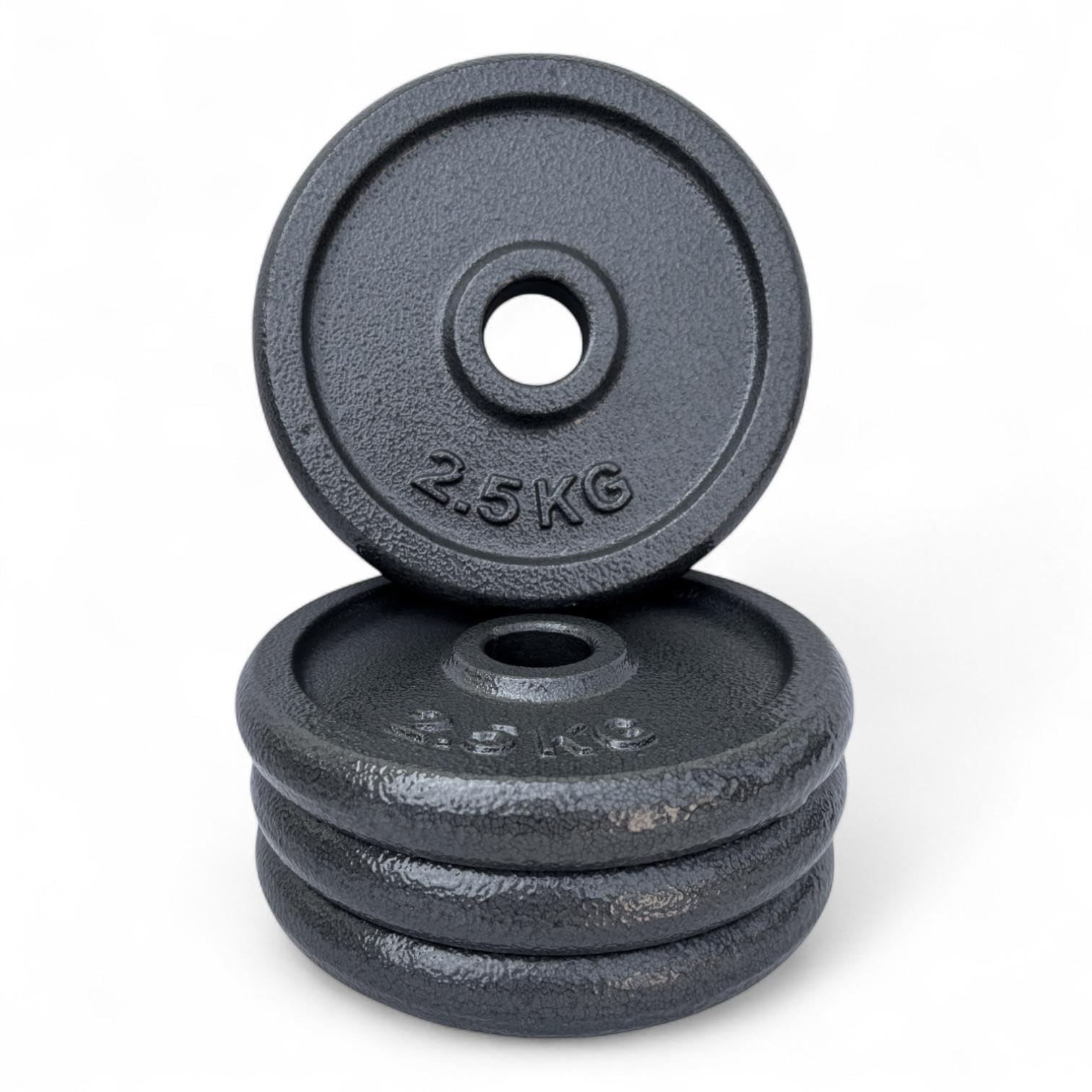 Disco Ghisa Pesi palestra 0,5kg 1,25kg 2,5kg 5kg 10kg 15kg 20kg | Per bilanciere e manubri standard | Robusti e resistenti | Ideali per allenamento forza e bodybuilding Home gym
