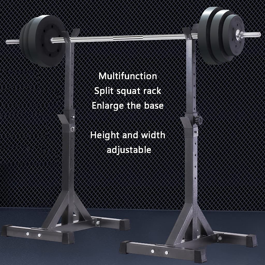 ERoomQ Squat Rack Bench Press Multifunctional Shelf Men's Fitness Barbell Rack Adjustable Bracket Home Indoor Gym Strength Training Rack Only Sell Shelves