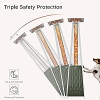 Vista 14 de EAST OAK Pyramid - Calentador de patio al aire libre, 48,000 BTU, calentador de propano de tubo de vidrio de cuarzo, sistema de triple protección