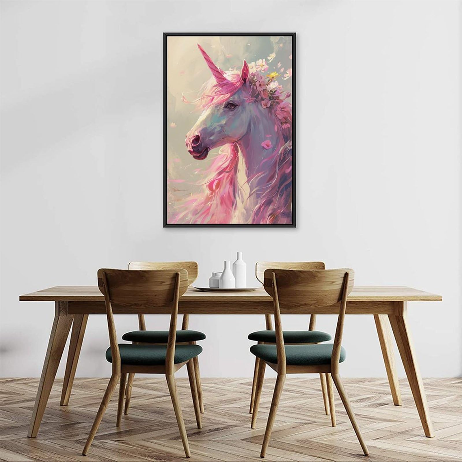 Amazon.co.jp: 絵画 おとぎ話のユニコーン アートパネル ポスター