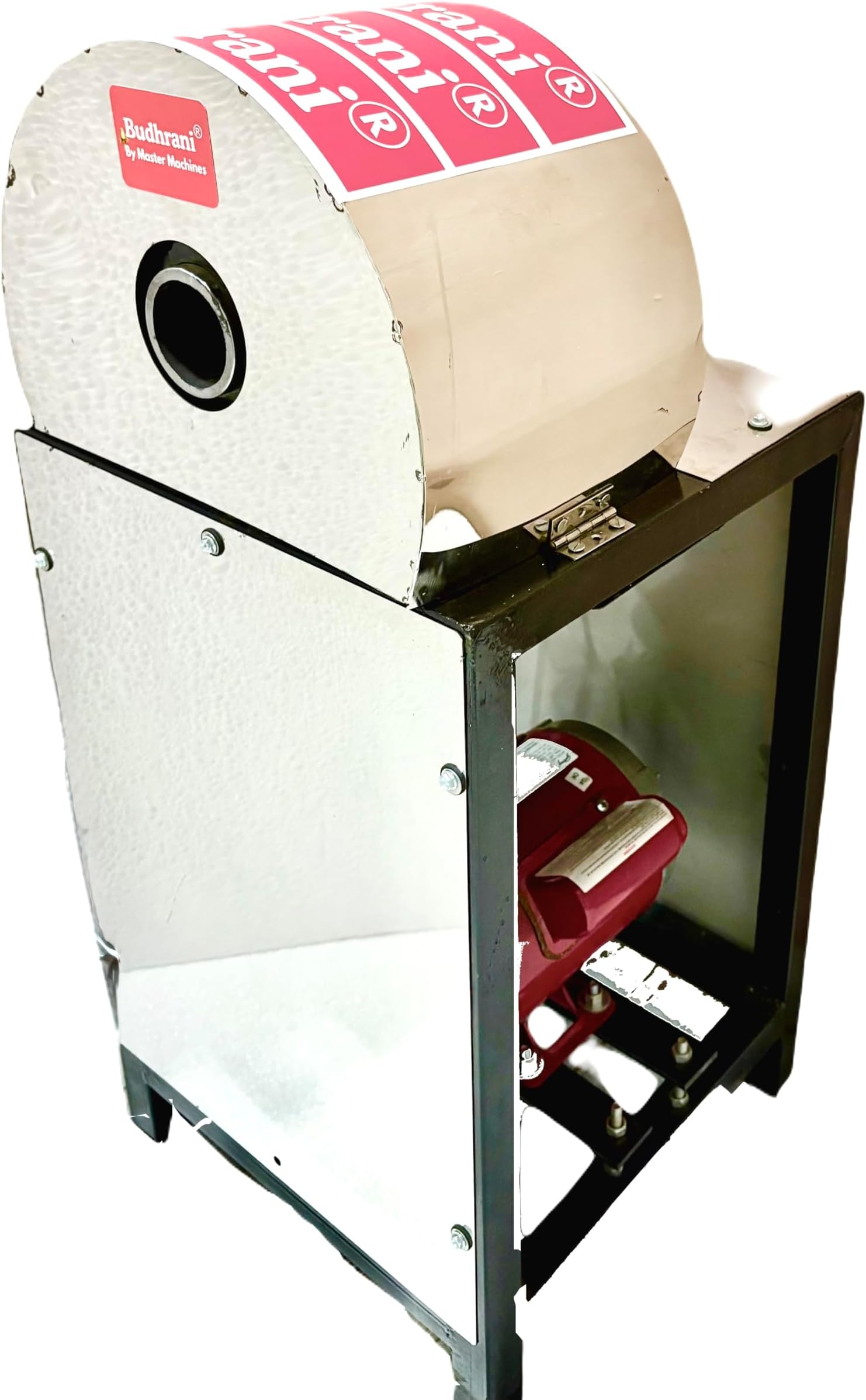 by Master Machines Electronic Sugarcane Peeling Machine with 1 HP Motor, Commercial Grade, Silver High Grade Stainless Steel, Single Phase MM-50
