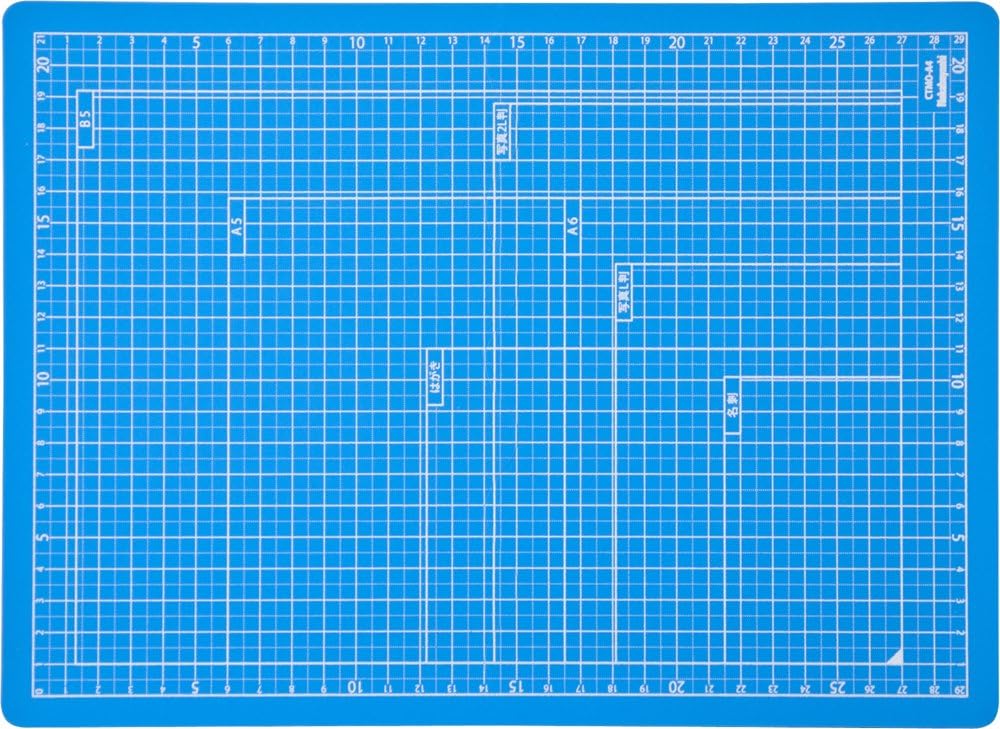 Nakabayashi CTMO-A4SB Cutter Mat, Folding Cutting Mat, A4, Sky Blue