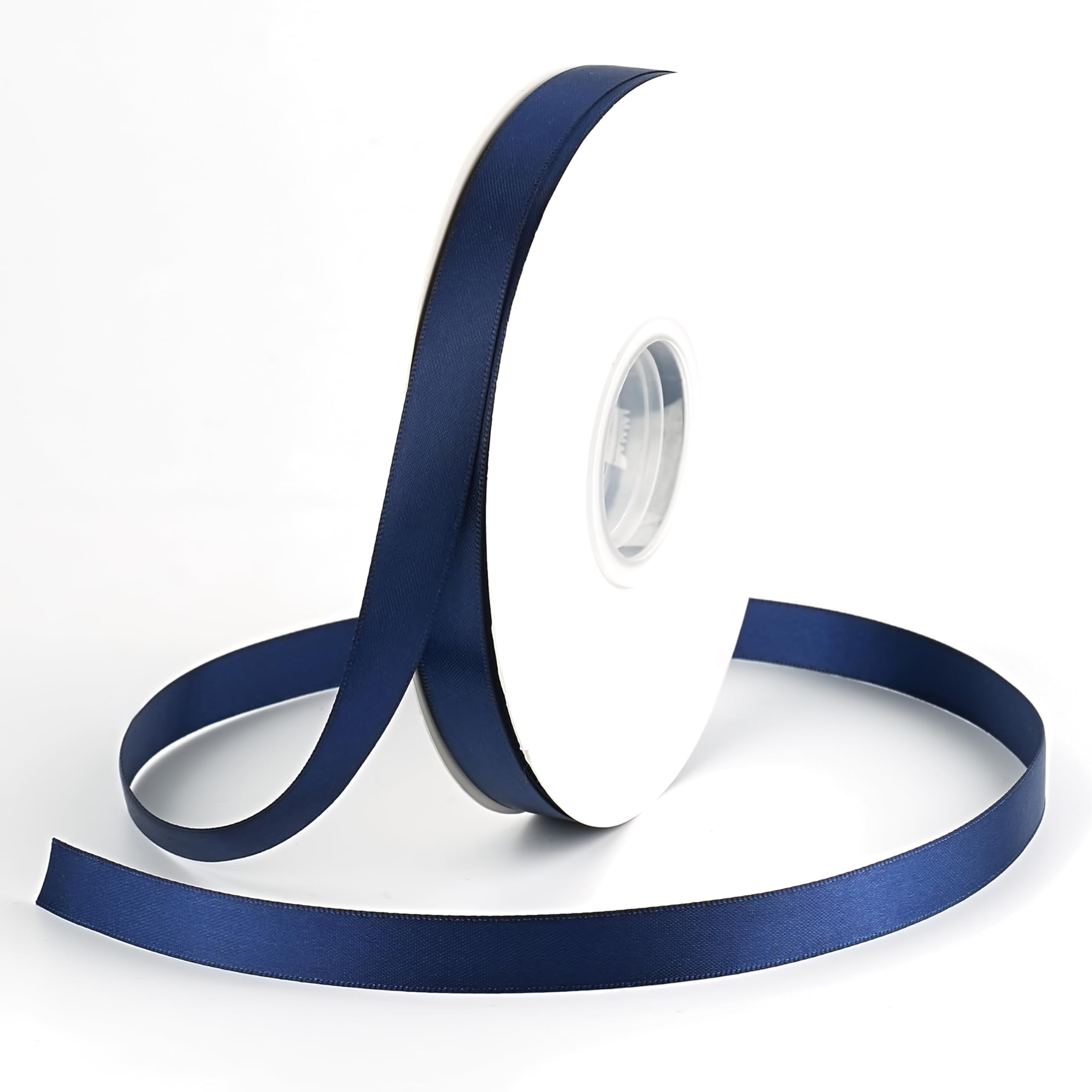 Amazon.com: DINDOSAL Navy Blue Satin Ribbon 1/2 Inch Double Faced