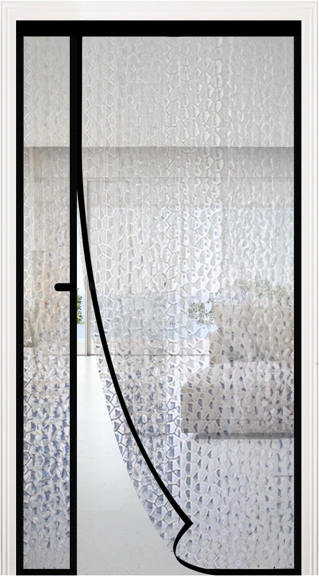 RELIANCER Magnetic Thermal Insulated Door Curtain,Waterproof EVA Door Cover,Left Right Side Opening,Fit Doors Size 36"x78",Self-Closing Insulated Doorway Curtain,Patio Auto Close Thermal Doors Screen