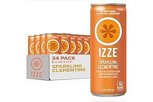 Clementine Sparkling Juice, No Added Sugar, 8.4 Fl Oz Can (Pack of 24)