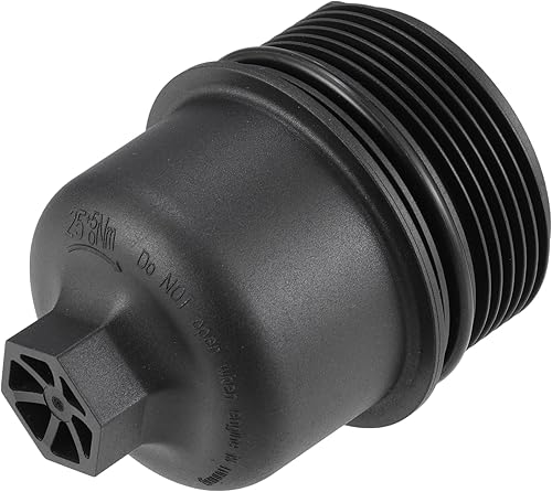 Miniatura 5 de X AUTOHAUX Cubierta negra del casquillo del filtro del motor del aceite del coche para Chrysler para Dodge para Jeep para Ram 68191350AA