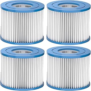 Pool Filter for Bestway Type VI, Type VI Replacement Cartridge for Coleman SaluSpa 90352E Swimming Pool Filter Pump, Pool Filter VI for SaluSpa Miami Hot Tub Filter. (4 Pack)