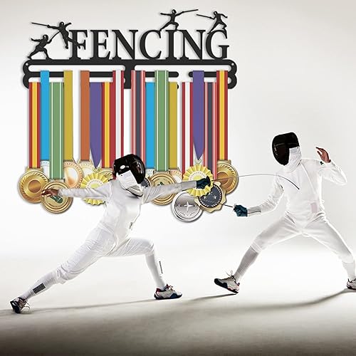 SUPERDANT Medal Hanger Sports Medals Holder Personalised Award Black Metal Rack Wall Mount Competition Hanging Hooks Gifts for Athletes