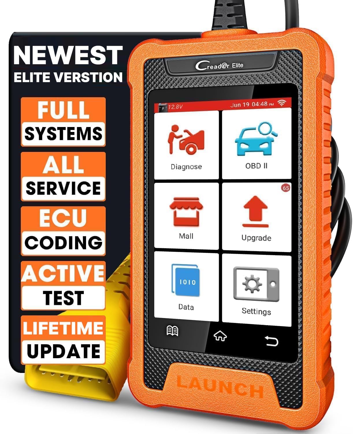 X431 Creader Elite for BMW OBD2 Full System Code Reader, 31+ Reset Function, Bi-Directional Car Diagnostic Tool for BMW/MINI/RR, ECU Coding, 2026 Version BAT OBDII Scanner Lifetime Update