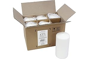 Stonebriar 6 Count Tall 3 x 6 Inch 65 Hour Long Burning...