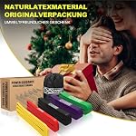 POWER GUIDANCE Pull Up Assist Bands Heavy Duty Resistance Band Mobility & Powerlifting Exercise Bands, Perfect for Body Stretching, Powerlifting Natural Latex (#6(Yellow+Red+Black+Purple+Green))