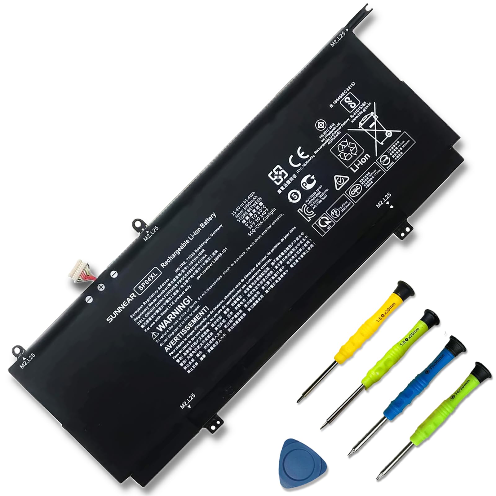 sp04xl l28764-005 laptop battery replacement for hp spectre x360 13t-ap000 13-ap0053dx 13-ap0xxx 13-ap0013dx 13-ap0045nr series hstnn-ib8r hstnn-ob1b l28538-ac1 tpn-q203 61.4wh
