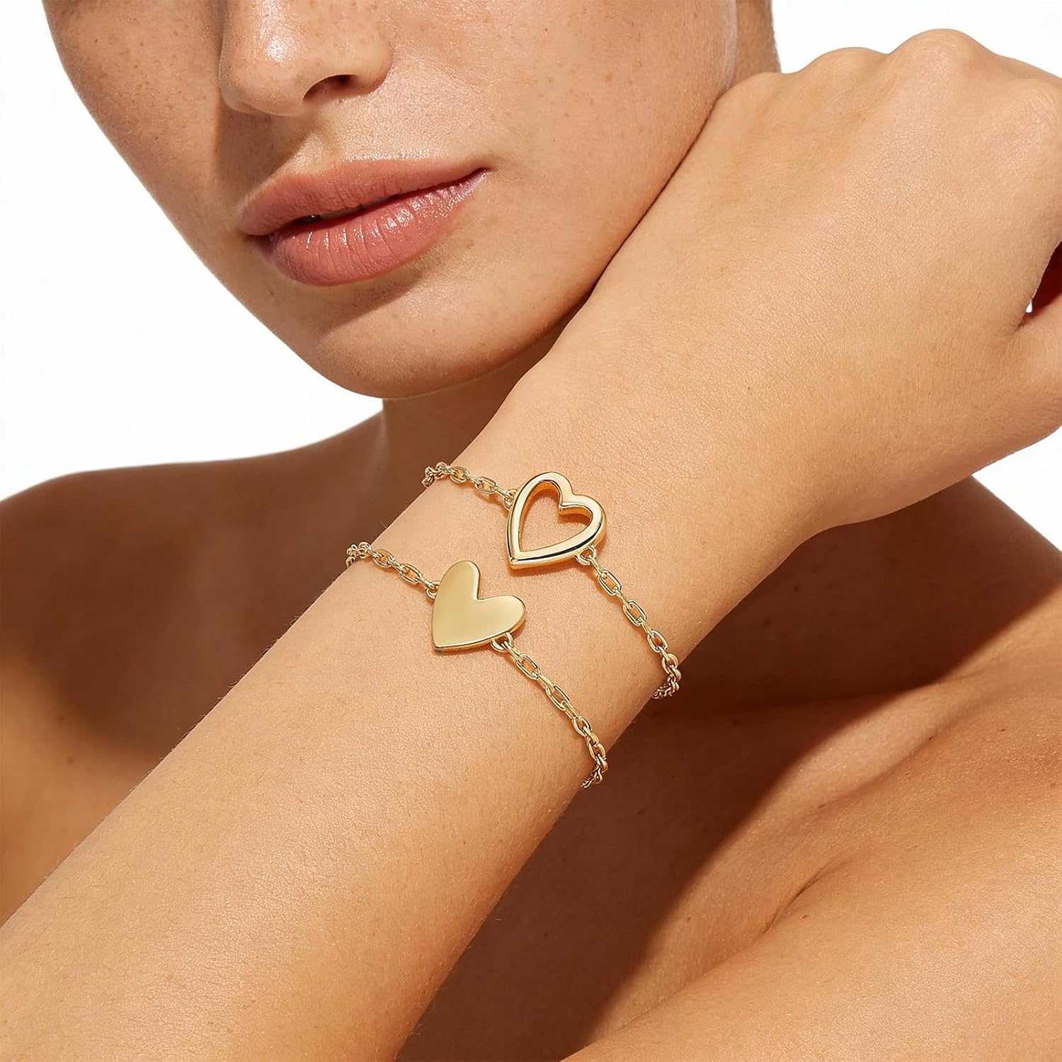 Roe Dolph Heart Bracelet Valentines Bracelets Mother Daughter Bracelets Mom and Daughter Valentine Outfits Dress for Women Trendy 2026 - Image 3