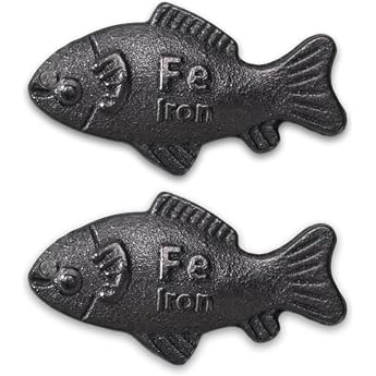 Iron Fish for Iron Deficiency Cast Iron Fish Figure Reduces the Risk of Deficiency Perfect for Vegans Athletes Pregnant Women and Children Fight Anemia and Deficiency Safe Gift for