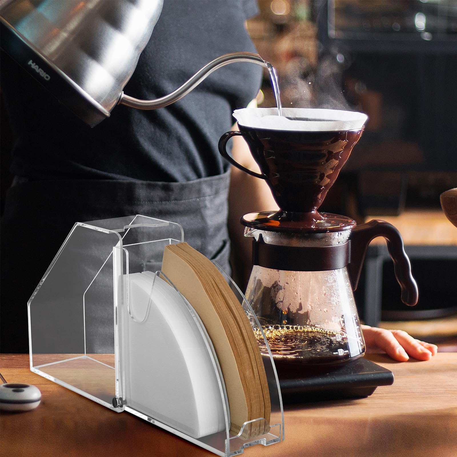 Kaffeefilterhalter Aus Acryl – 2 Stück, Für Filtergrößen #01 Und #02
