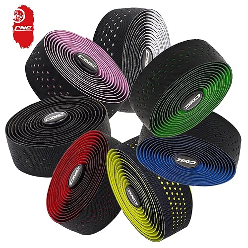 Miniatura 5 de CNC Cinta de manillar de bicicleta, cintas de barra de bicicleta de carretera, 2 unidades de envolturas de mango de ciclismo para bicicleta de