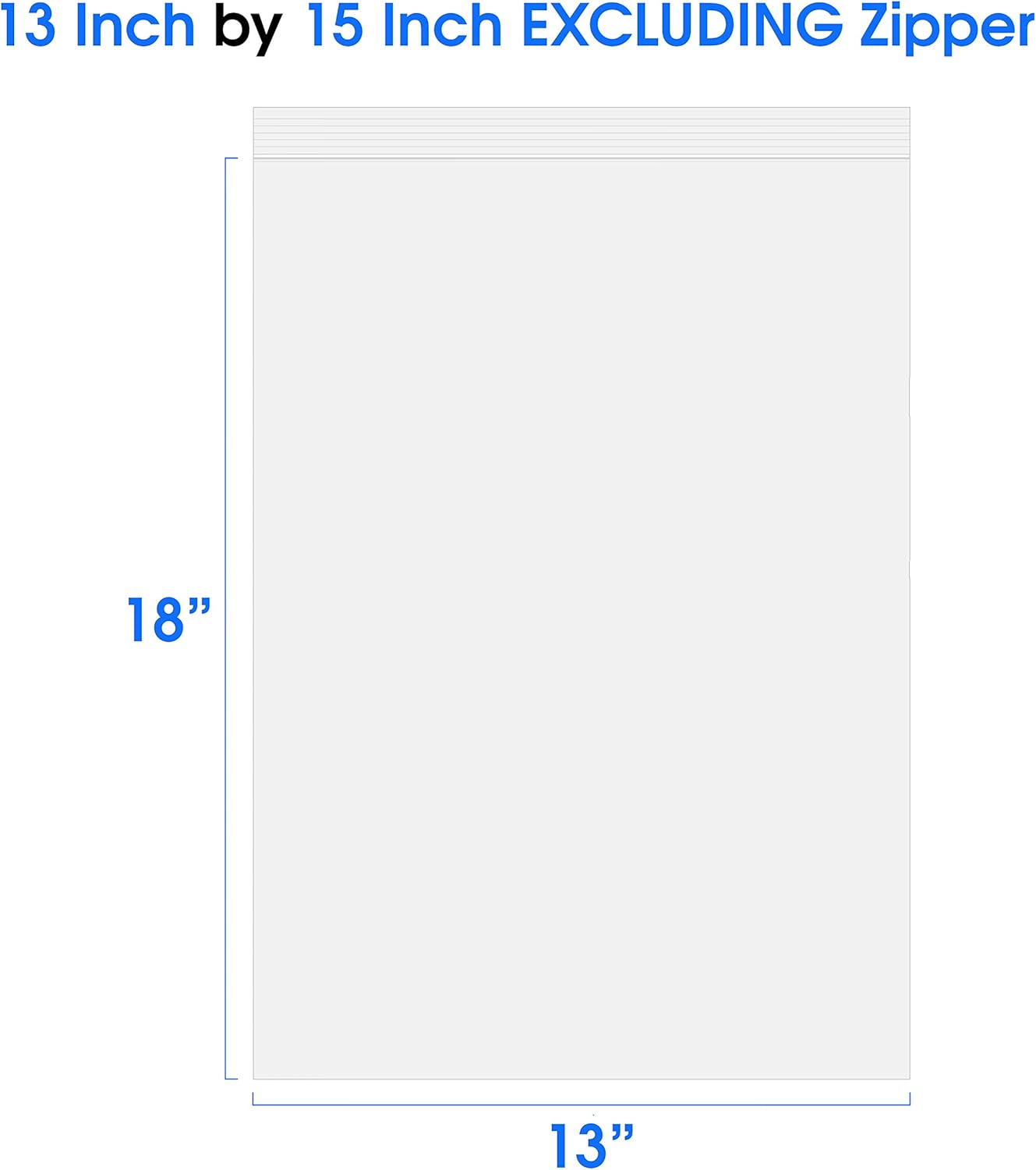 SPARTAN INDUSTRIAL - 13inch X 18inch (100 Count) 2 Mil Clear Reclosable Zip Plastic Poly Bags with Resealable Lock Seal Zipper : Industrial & Scientific