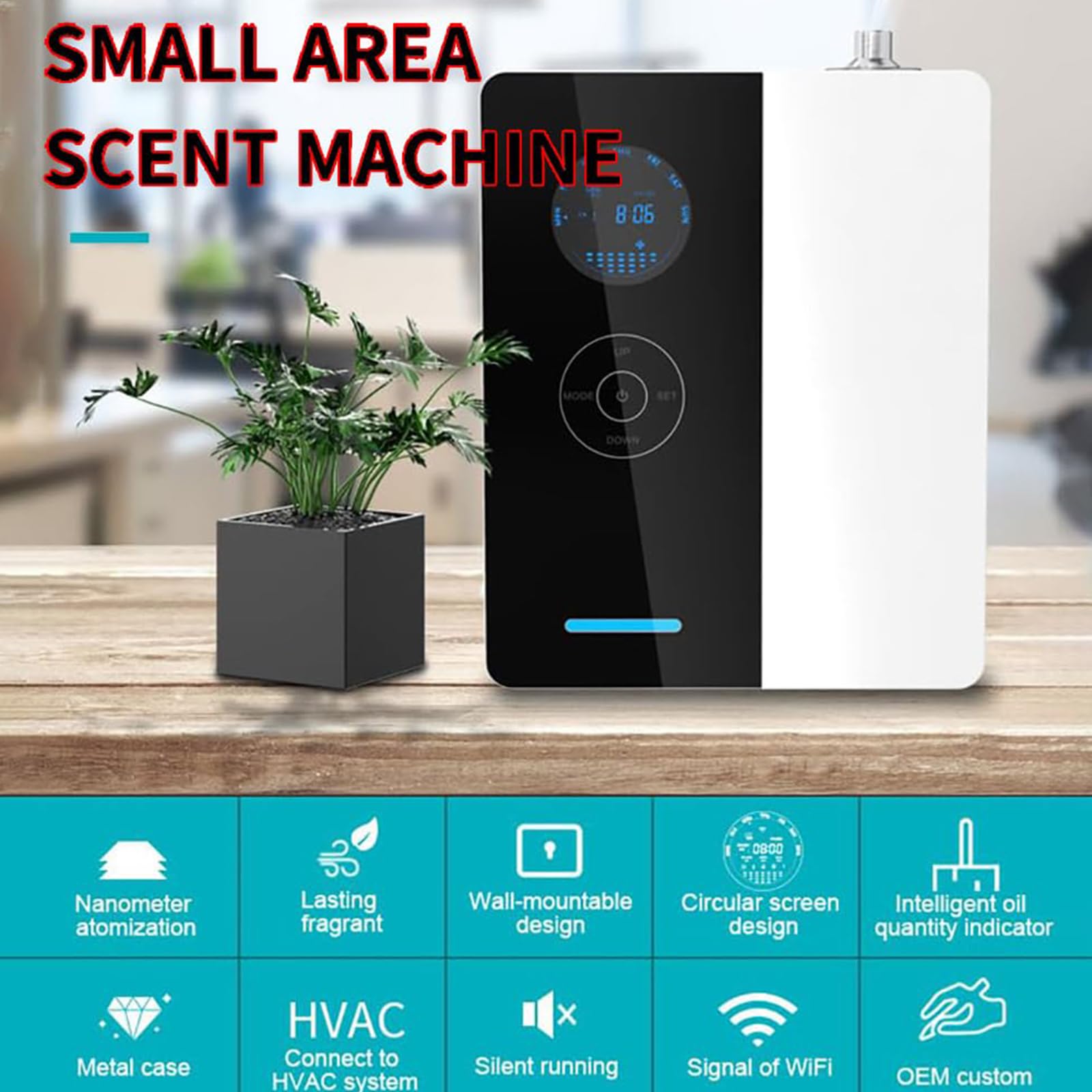 Diffusore Intelligente Aromalink 2025 – 3500 Mq, WiFi/Bluetooth, Per Casa E Hotel, Capacità 600ml