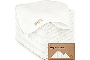 6-pack Bamboo Washcloths for Sensitive Baby Skin