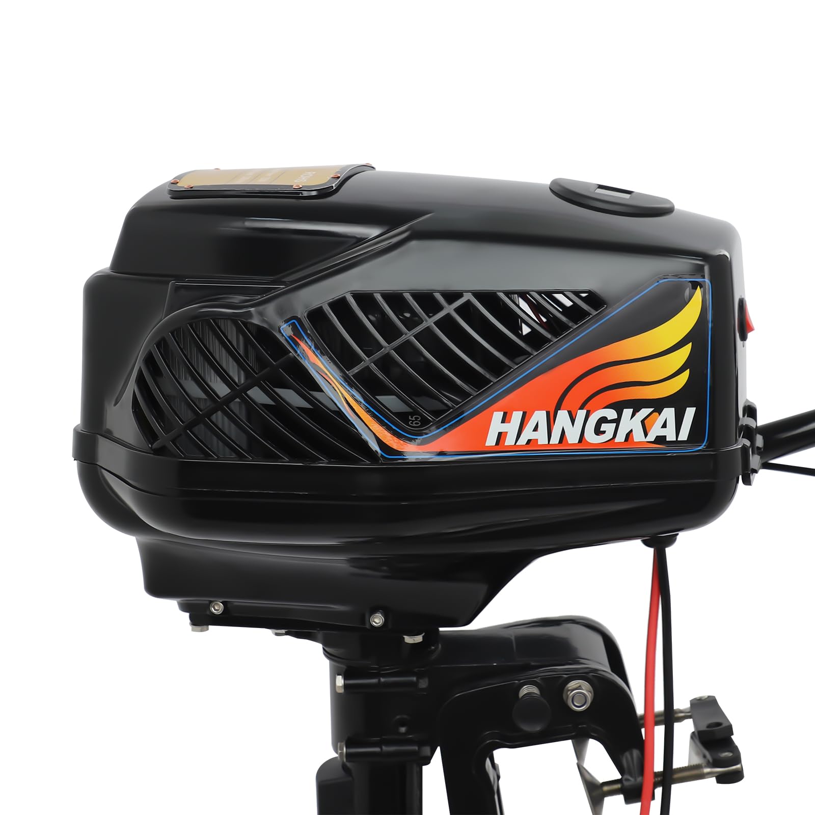 Moteur hors-bord électrique 48 V 1200 W 5 CV sans balais longue tige pour bateaux de pêche, bateaux en bois, bateaux en plastique, durable, puissant, jusqu'à 800 kg de poussée