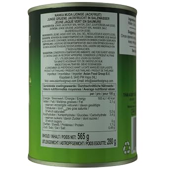 Aroy-D Young Green Jackfruit in Brine, 20 Ounce (Pack of 6)