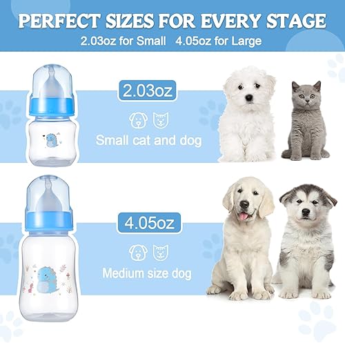 Miniatura 7 de VVHOMIFE Kit de alimentación de biberones para gatitos y cachorros, biberones para lactancia proporciona un cuidado, comodidad y comodidad sin igual