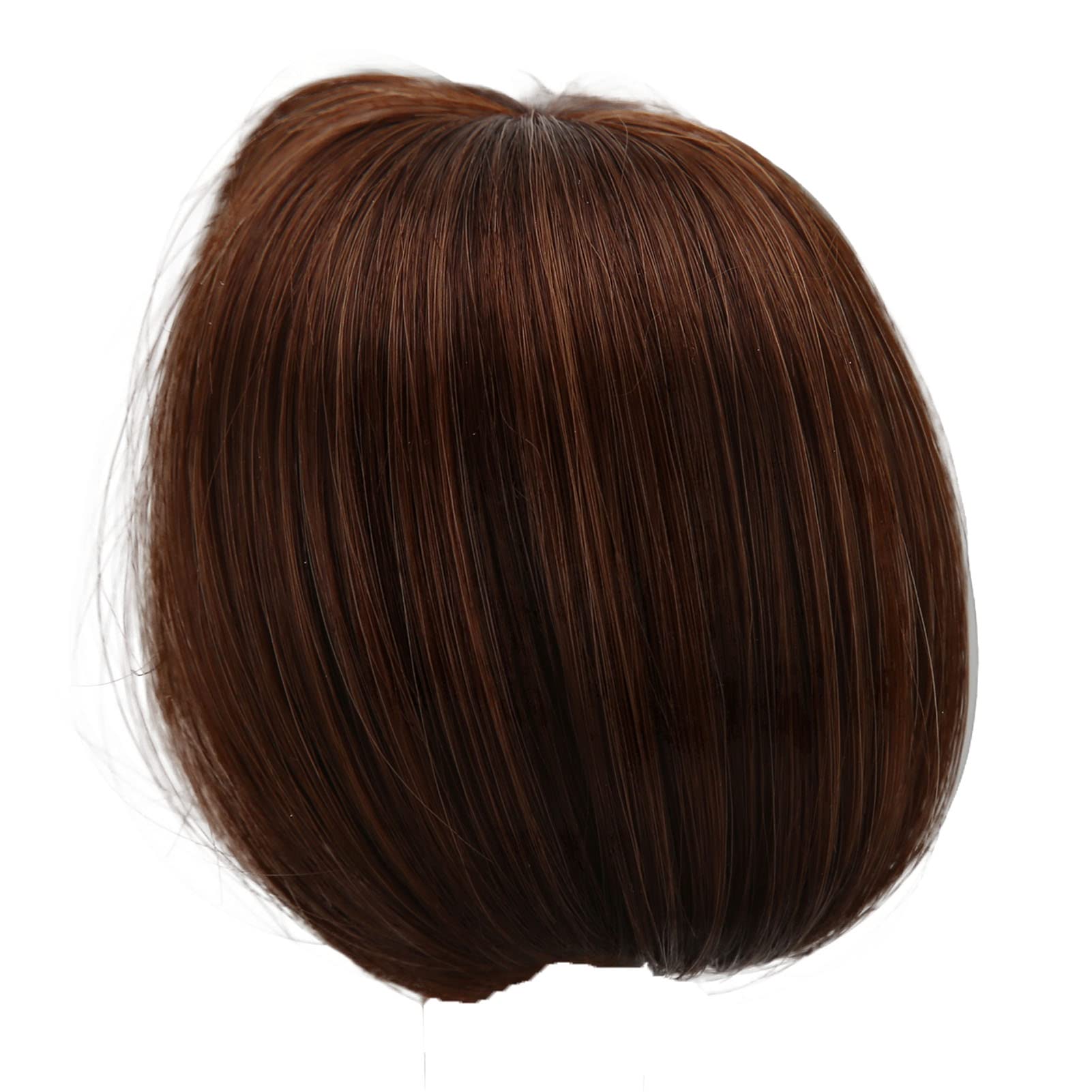 Parrucca Per Bambole 1/3 - Capelli Ricci Marrone Scuro Con Frangia, Per Fai Da Te - Foto 7