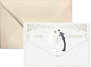 ICELAND Biglietto auguri matrimonio 16.5 x 11cm con portasoldi (Matrimonio 01)