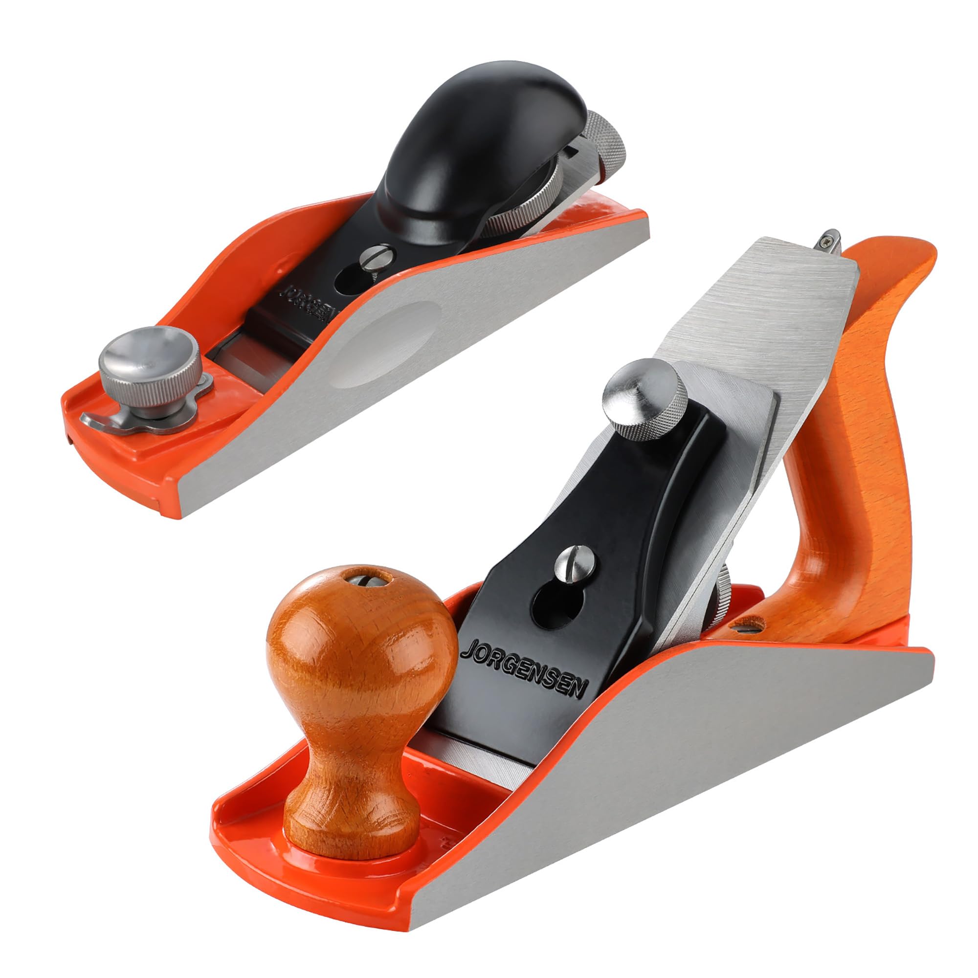 JORGENSEN Low Angle Block Plane &amp; JORGENSEN No.4 10" Smooth Plane