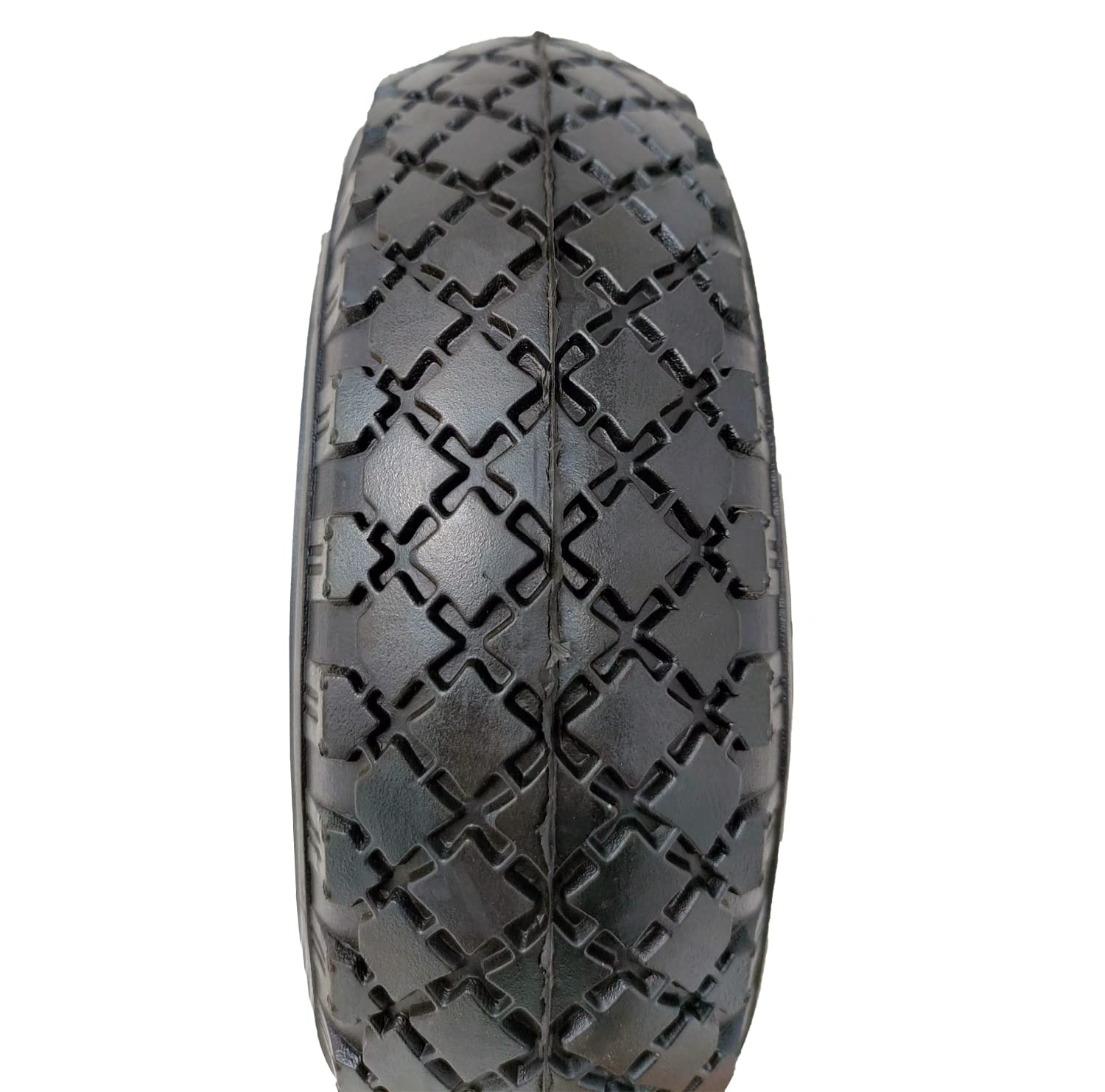 RUOTA PER CARRIOLA PIENA POLIURETANO D. 350X80 ASSE CM 20 CON