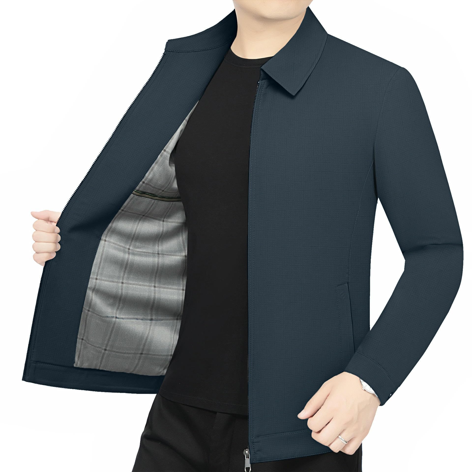 Giacca da uomo primavera autunno colletto alto medievale classico confortevole casual