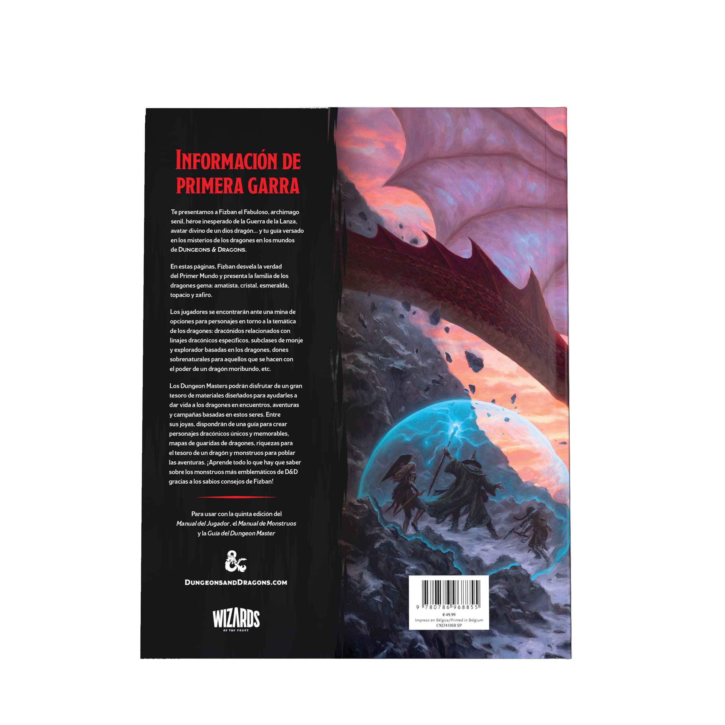 Wizards of the Coast Dungeons & Dragons RPG El Tesoro de Los Fizban Dragones * Hiszpański*