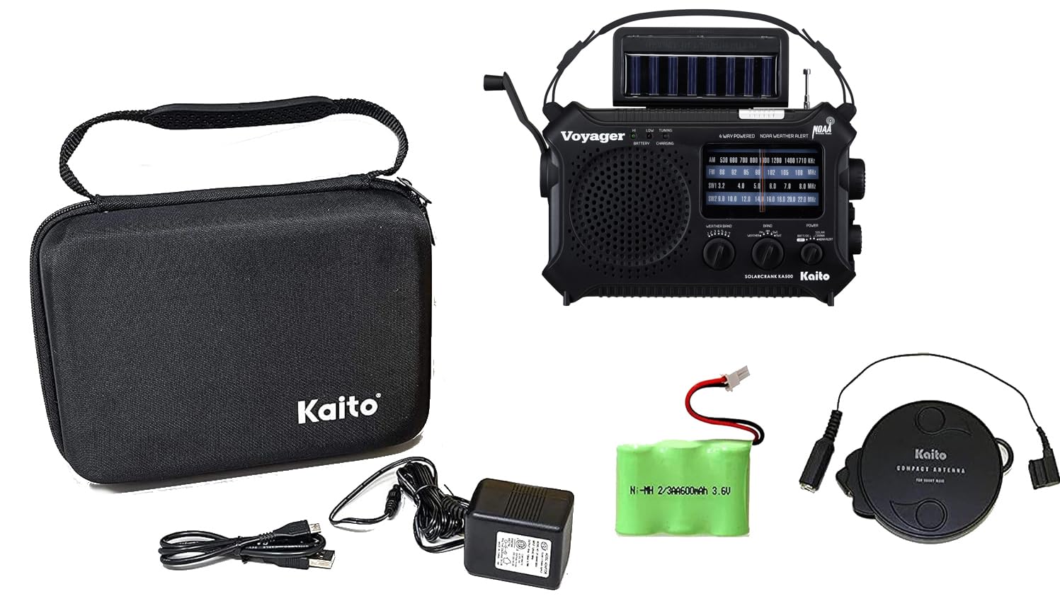 Voyager Emergency Radio Deluxe Bundle
