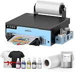 EXPLUX A4 DTF Printer XP600 Printhead L8058 | 3-Min Fast Printing, Built-in White Ink Stirring System, Anti-Clogging, Film Cutter, Easy Setup for Custom Apparel Beginners