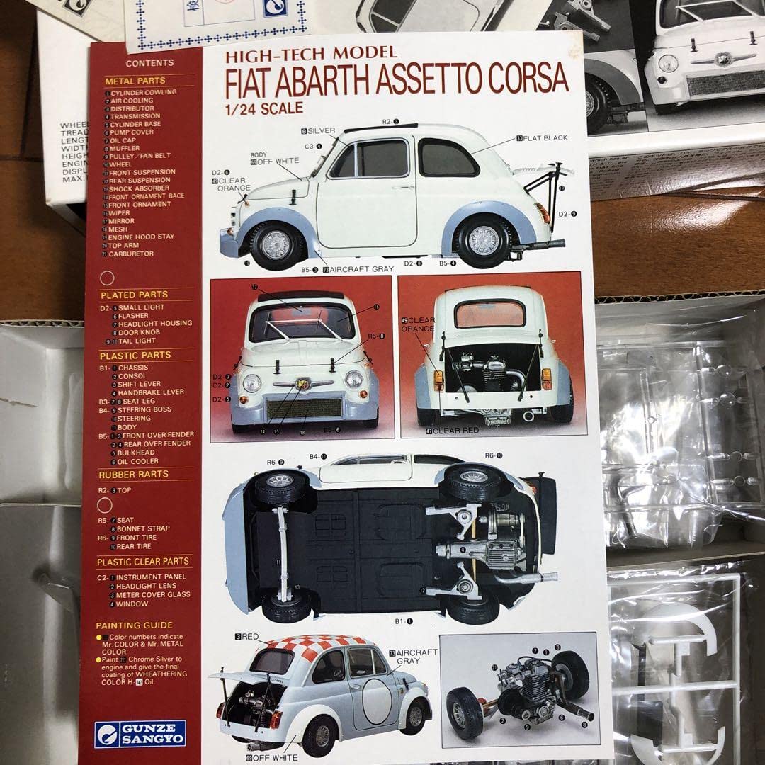 Amazon.co.jp: FIAT ABARTH ASSETTO CORSA Gunze Industrial