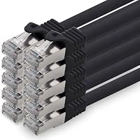 1aTTack.de 2m CAT7 Cavo di rete LAN RJ45 10 Gigabit, 10 pezzi