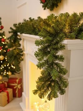 Y lba  Dekor S sleri Ye il  am Dal  Garland Y lba  A ac  S s , 270 cm 140 Dal
