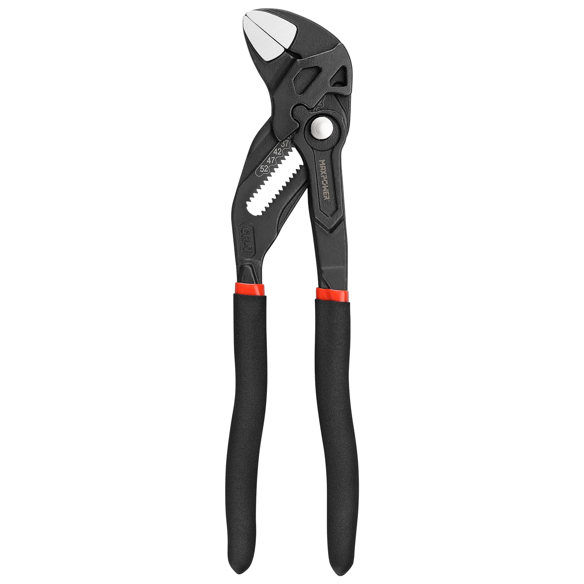 10-inch Pliers Wrench, 2-inch Jaw Opening, Smooth Parallel Jaws