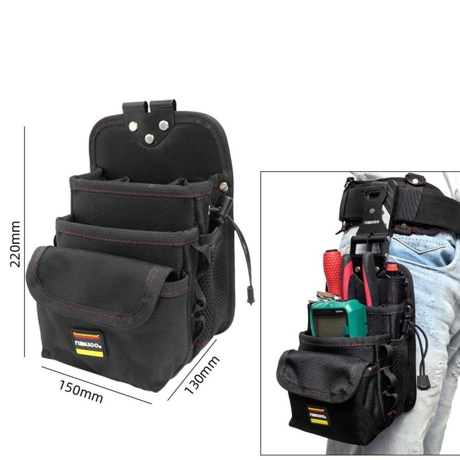 portautensili per elettricisti, in tessuto Oxford, con sgancio rapido, per artigiani e lavoratori, Style a Tool Pouch