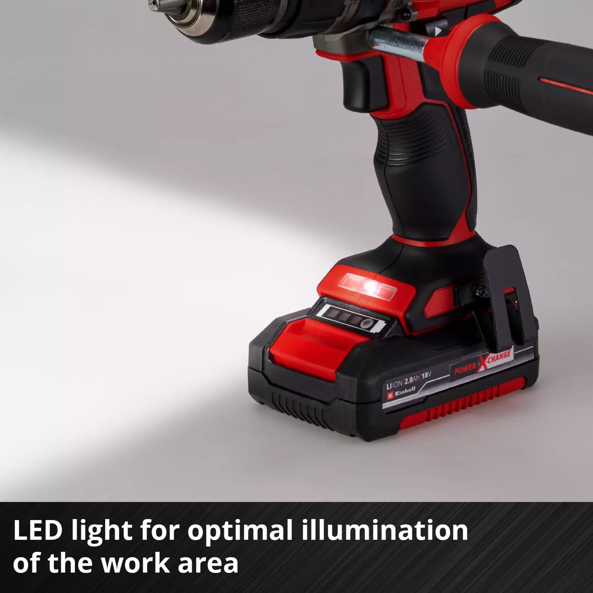 Einhell Professional Taladro percutor con batería TP-CD 18/70 Li-i BL-Solo Power X-Change (18 V, sin escobillas, 70 Nm, func. de perfor. por percusión, portabrocas de 13 mm, 2 velocidad, sin batería)