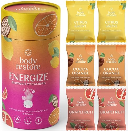 Vista 37 de Body Restore Shower Steamers - Paquete de 15 unidades de aromaterapia, rellenos de calcetines de Navidad para hombres, regalos de cumpleaños