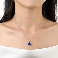 Vista 84 de Natural Jade Necklace for Women Sterling Silver Adjustable Handmade Green Jade Pendant Necklaces Healing Crystal Necklace Good Luck Gift for Her