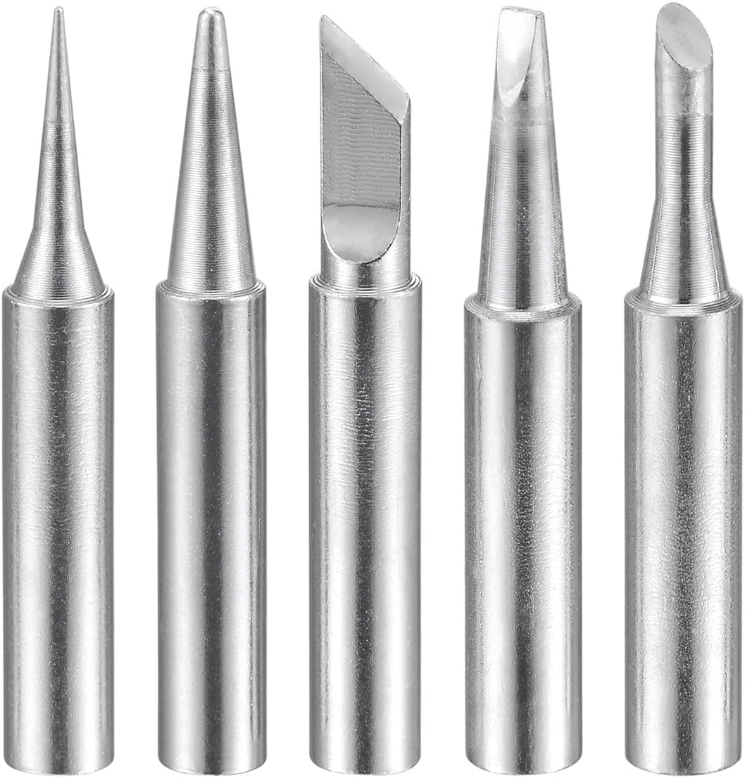 Lead-free Soldering Iron Tip I+B+K+2.4D+3C Series 4mmx41mm Replacements for Soldering Station 5Pcs