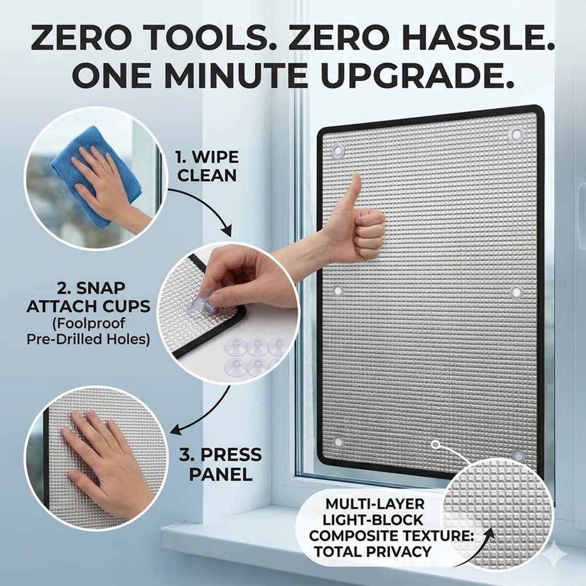 Film Anti Chaleur Anti-UV pour Fenêtre, Film Fenêtre Anti Chaleur pour Fenêtre De Toit, Films Protection Solaire Réfléchissant,avec Ventouse Thermique Anti Regard(Gris,130x195cm)