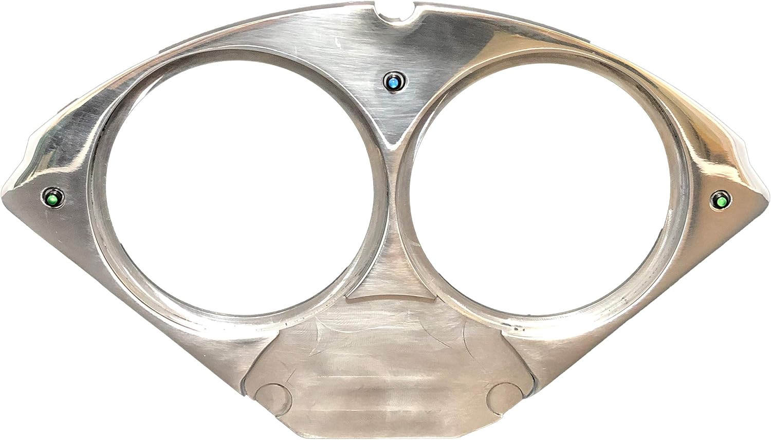 Dolphin Gauges 1955-1956 Chevy Car 2 Hole Gauge Quad Dash Insert- Billet Aluminum