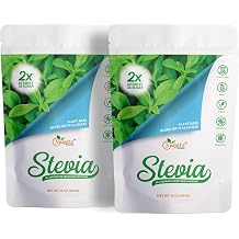 Allulose - Stevia Blend All Purpose Sweetener Multi-Pack-2 2X Sugar Sweetness; Total Servings 454; Zero Calorie Sweetener, Sugar-Free Substitute for Baking, Smoothies, Coffee; Low Carb Keto Diet Friendly Food | Pack of 2, 1-LB/Each
