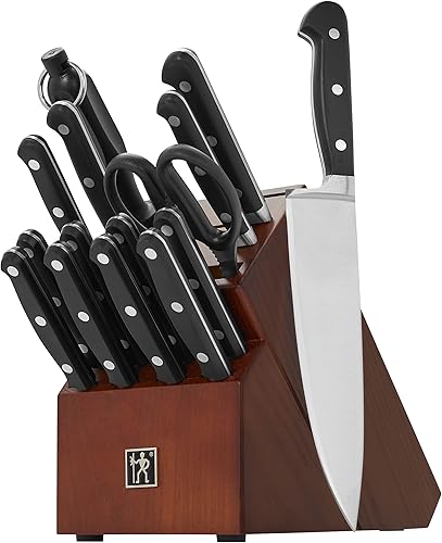 Miniatura 5 de HENCKELS Classic Precision - Juego de cuchillos de cocina de 16 piezas con bloque, cuchillo de chef, juego de cuchillos para carne Acero