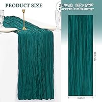 Vista 141 de Showgeous 10 Pack Baby Pink Cheesecloth Table Runner 10FT Long Semi-Sheer Gauze Table Runner Boho or Rustic Wedding Decor for Wedding Decor Arch