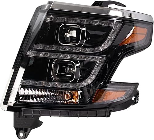 Miniatura 4 de TRQ - Juego de montaje de faros delanteros para lado del conductor y del copiloto, compatible con Chevrolet Suburban Tahoe 2015-2020, GM2502405