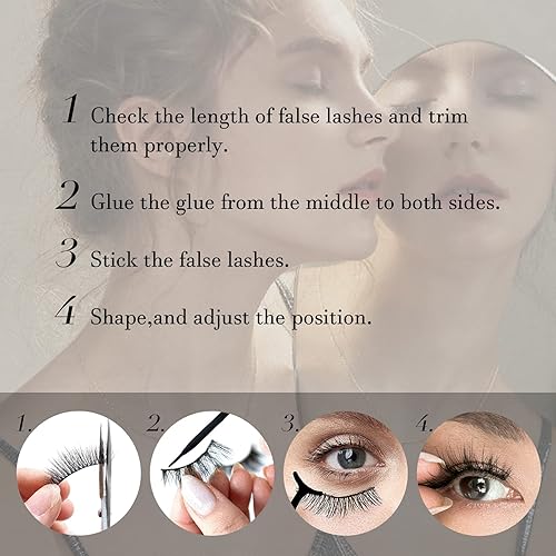 Miniatura 10 de Pestañas postizas de visón en racimo de gato, 0.276 in, pestañas de ojo de zorro, aspecto natural, esponjosas, tira rusa rizada, pestañas en racimo,